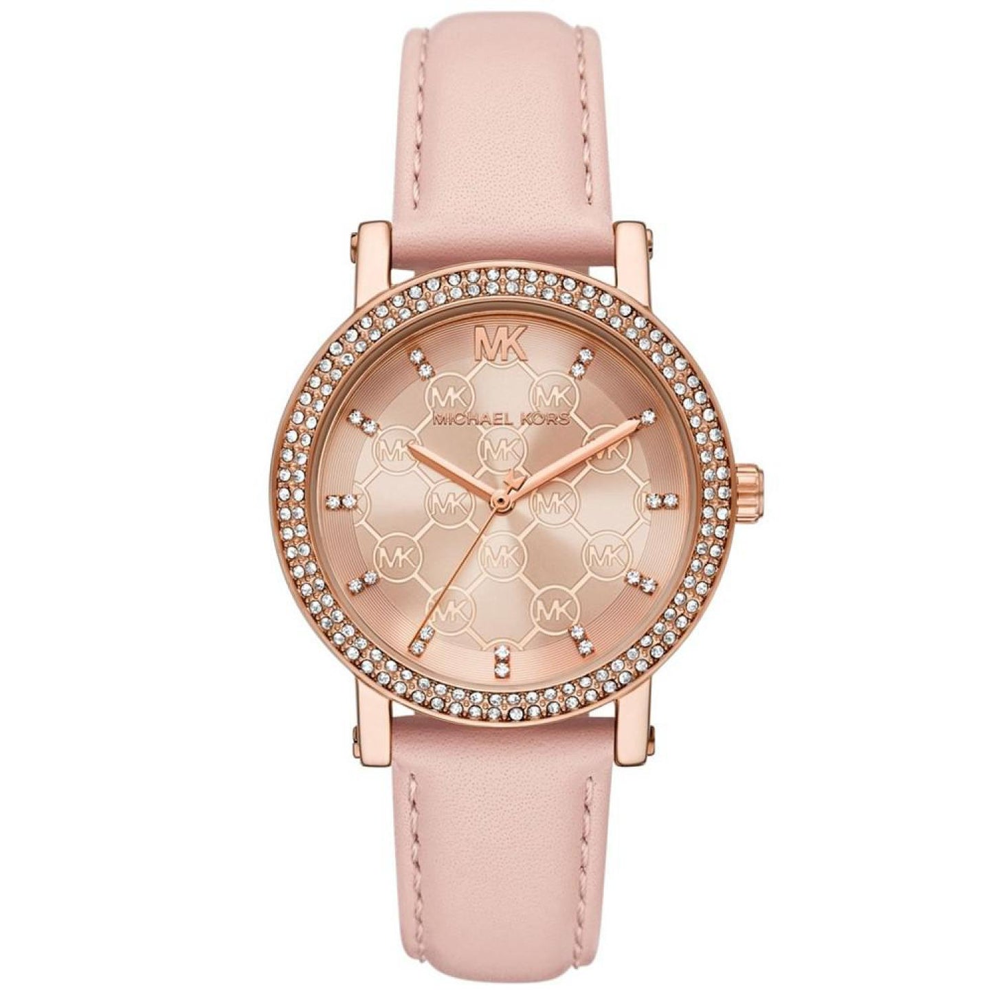 Women's Corey Three-Hand Blush Leather Watch 38mm