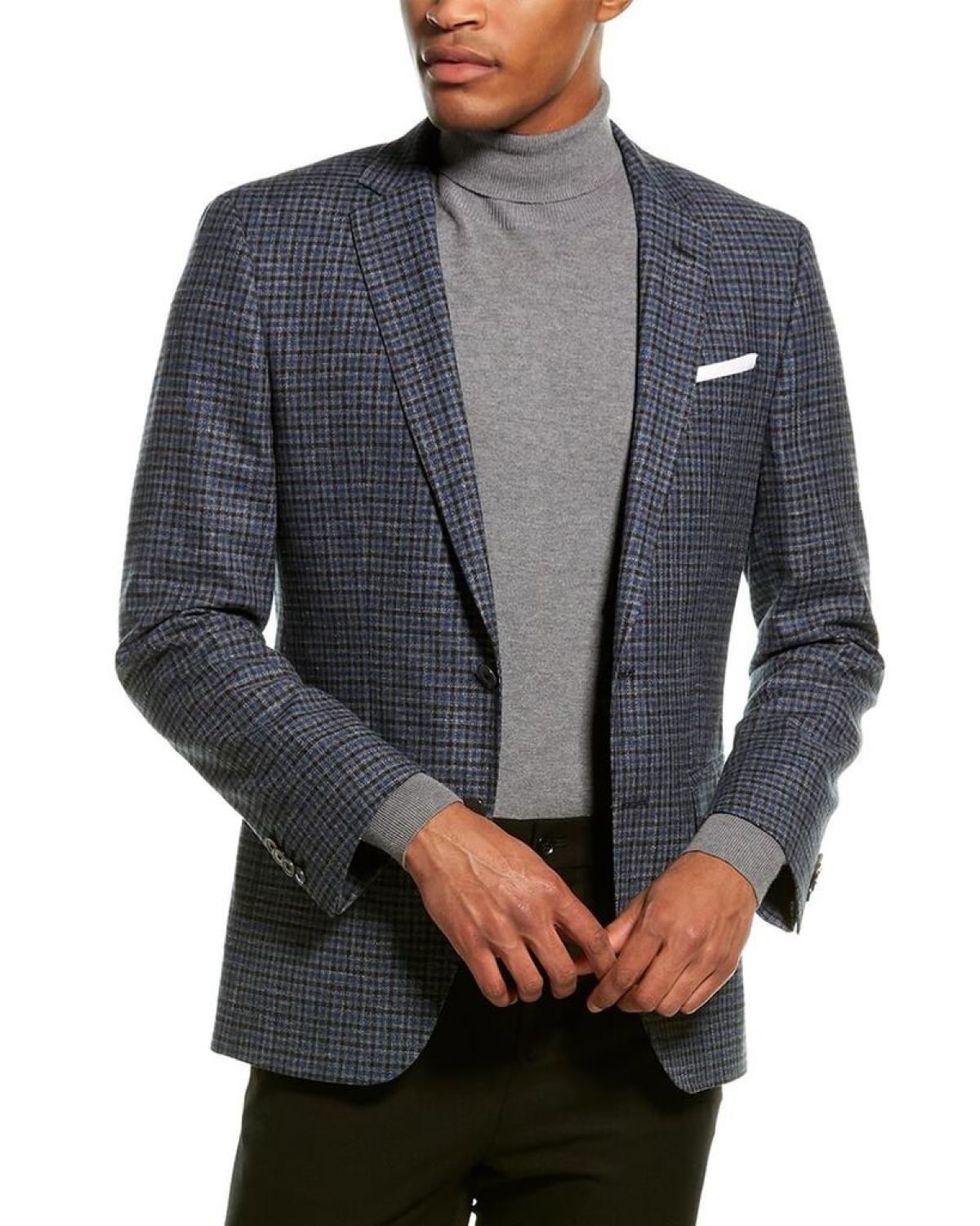 BOSS Hugo Boss Hutson Wool & Linen-Blend Jacket