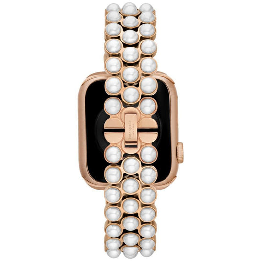 Imitation Pearl Gold-Tone Stainless Steel 38/40mm Bracelet for Apple Watch®