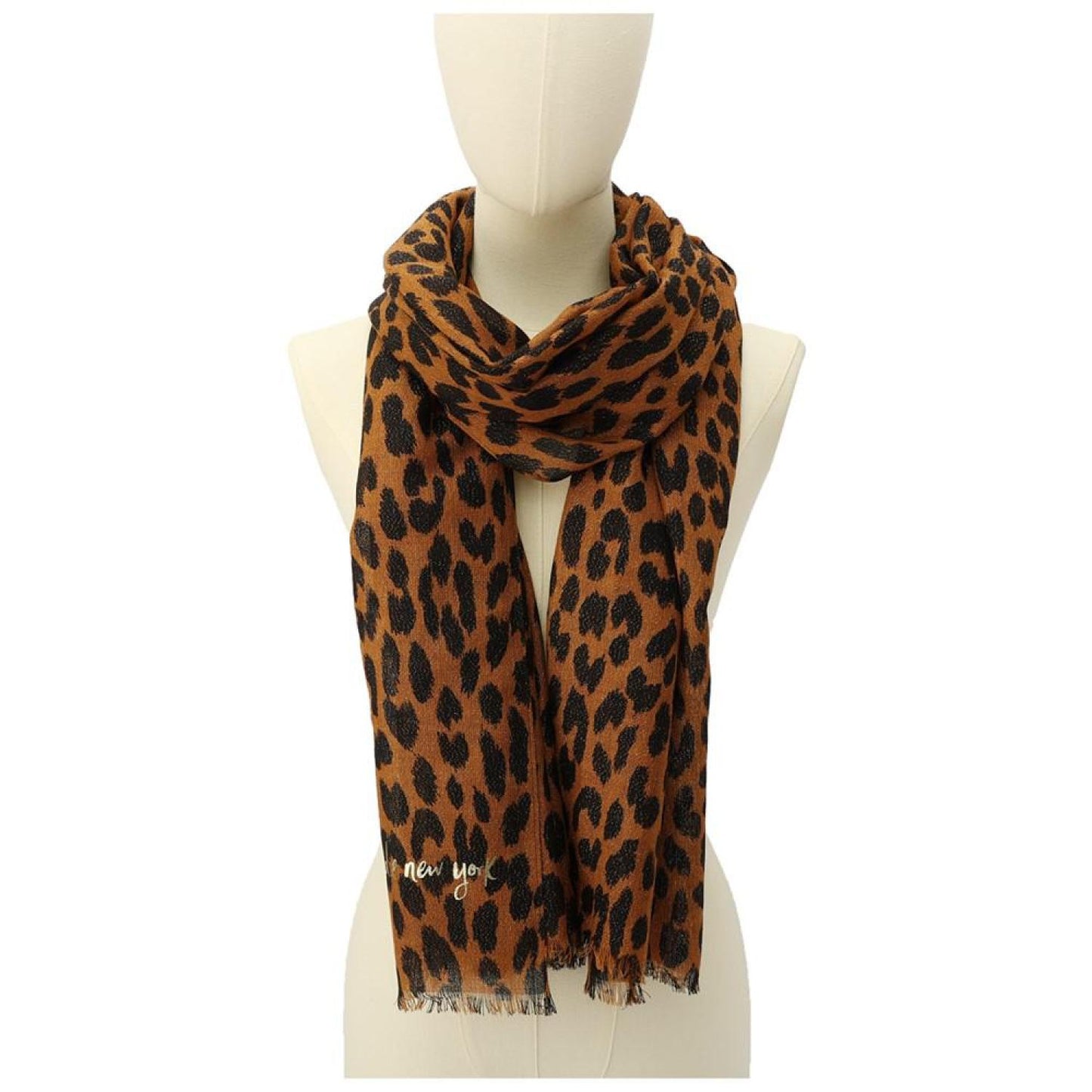 Modern Leopard Oblong Scarf