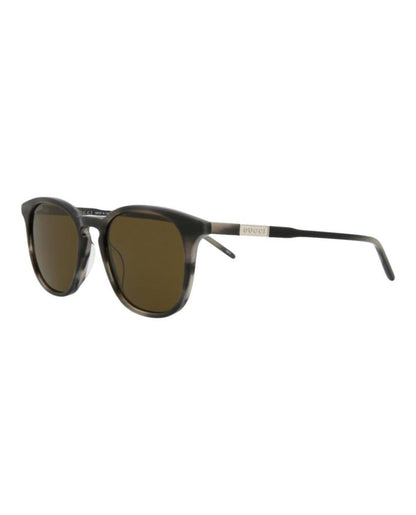 Round/Oval-Frame Acetate Sunglasses