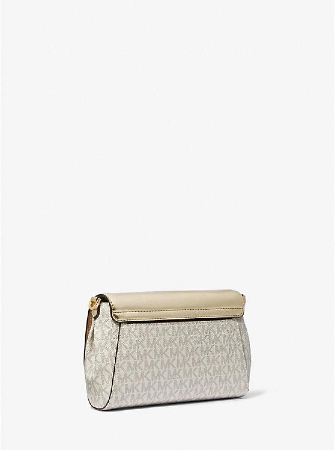 Jet Set Medium Signature Logo and Patent Convertible Crossbody Bag