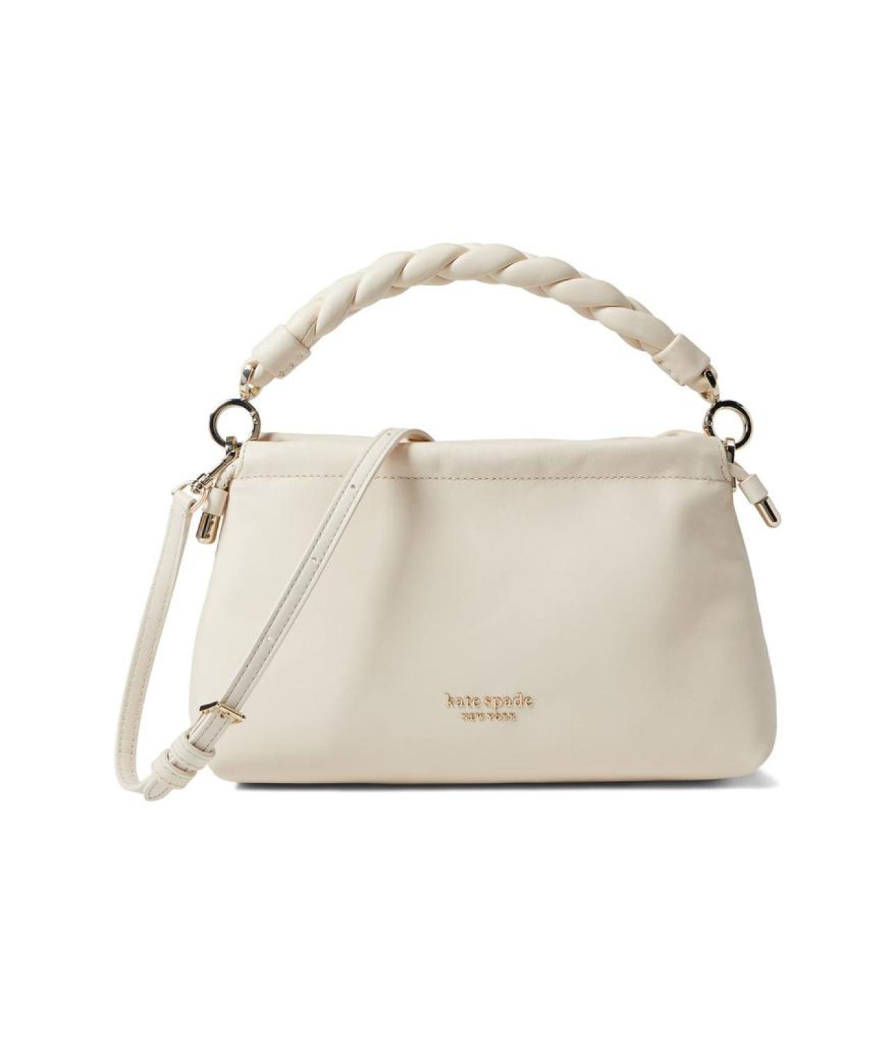 Meringue Smooth Nappa Leather Small Crossbody