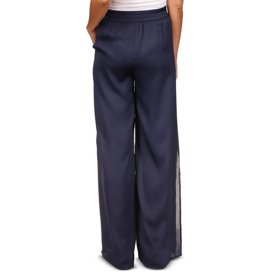 Womens Split Hem Pull On Wide Leg Pants