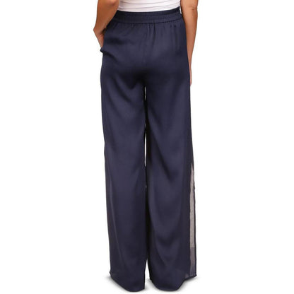 Womens Split Hem Pull On Wide Leg Pants