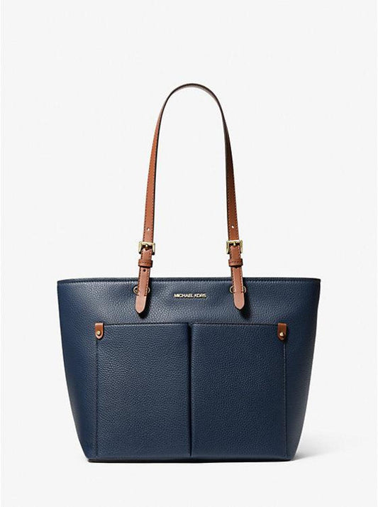 Jet Set Medium Pebbled Leather Pocket Tote Bag