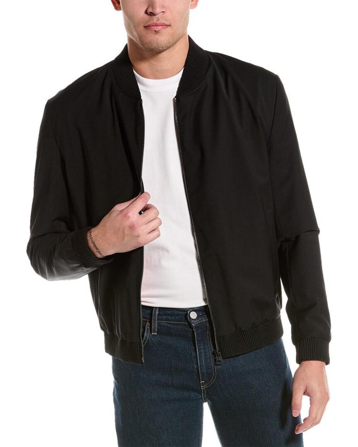 HUGO Hugo Boss Wool-Blend Bomber Jacket