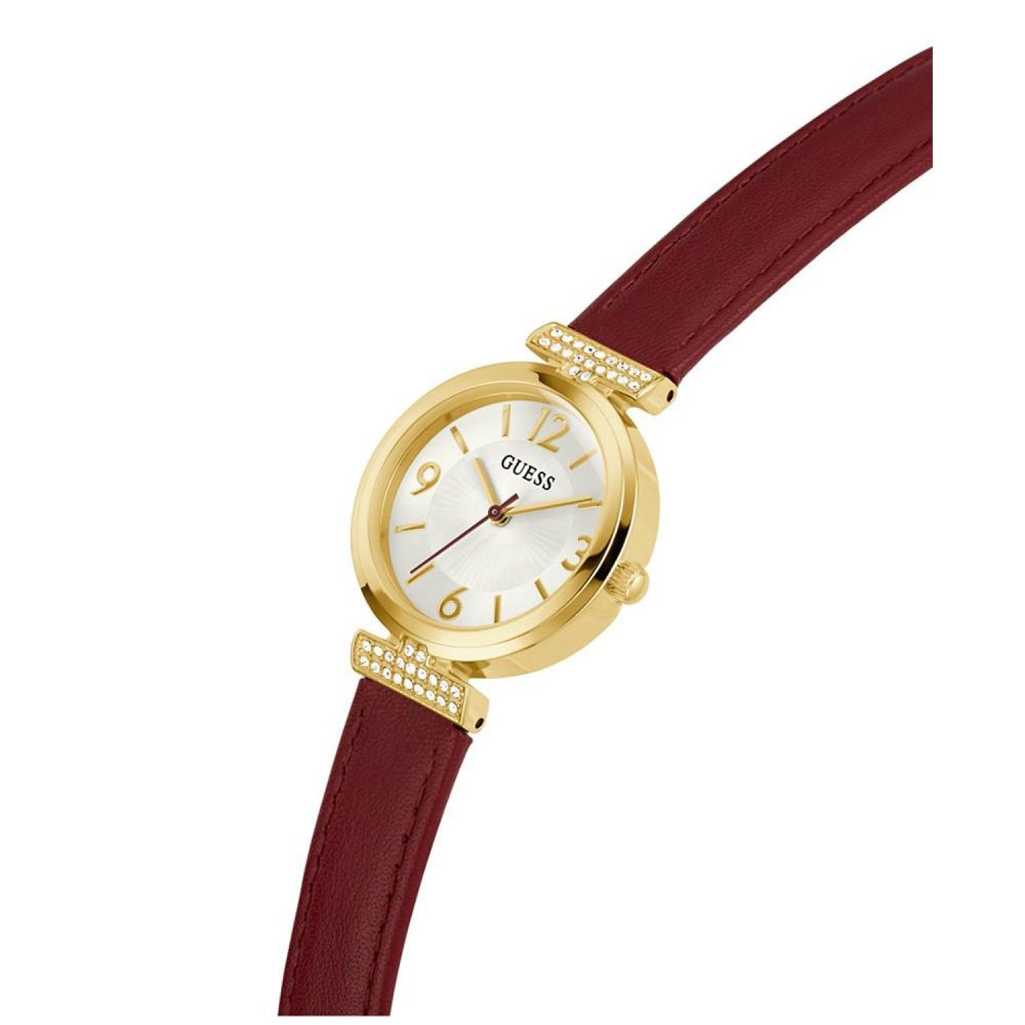 Women's Analog Red Leather Watch 28mm