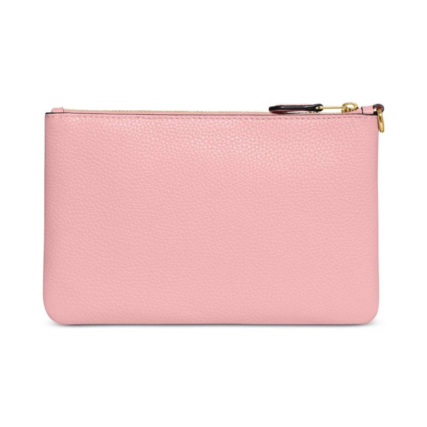 Polished Pebble Leather Small Zip-Top Wristlet