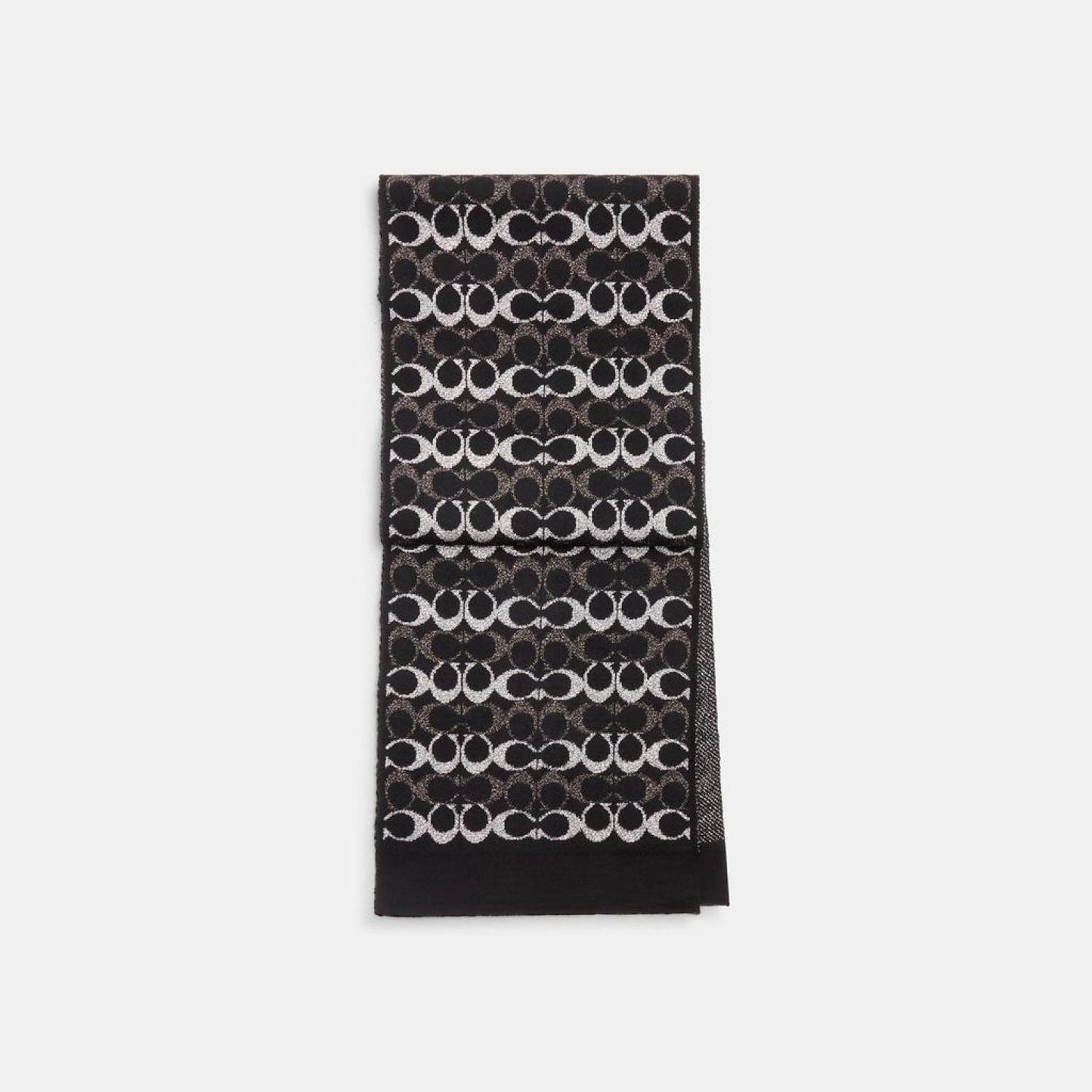 Coach Outlet Signature Metallic Knit Scarf