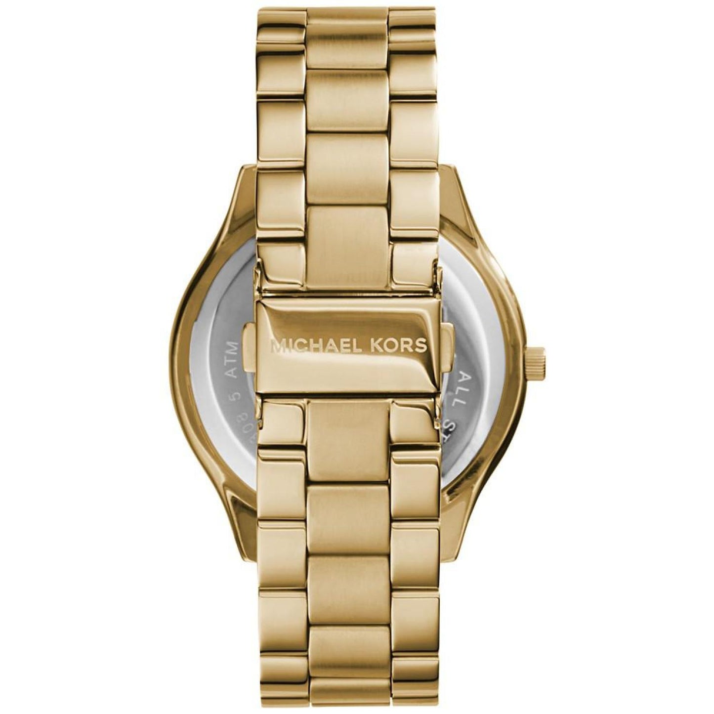 Unisex Slim Runway Gold-Tone Stainless Steel Bracelet Watch