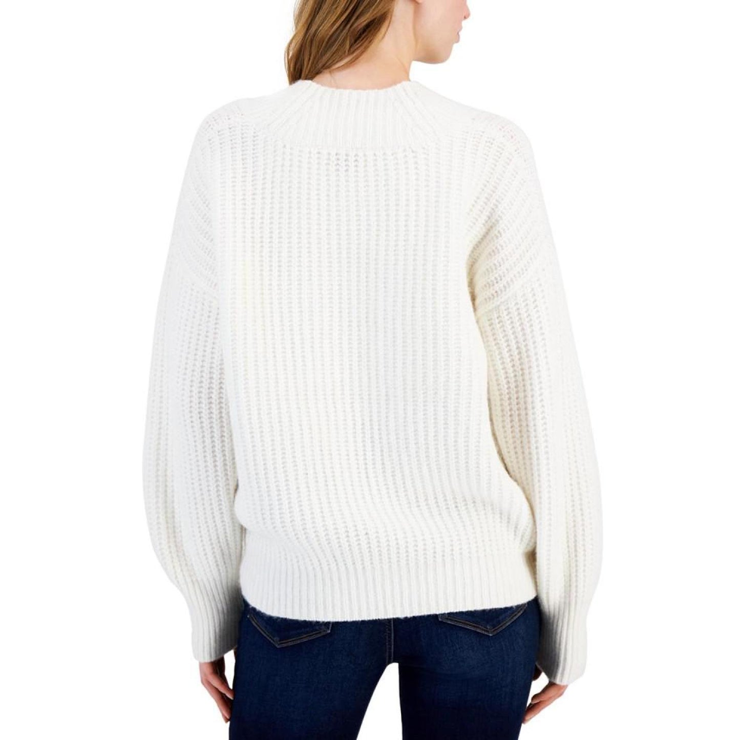 Women's Oversized V-Neck Sweater