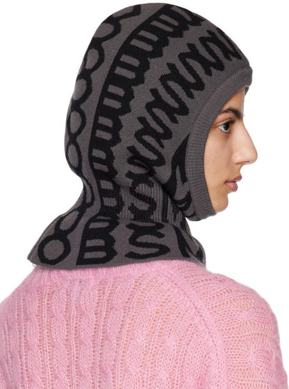 Black Monogram Balaclava