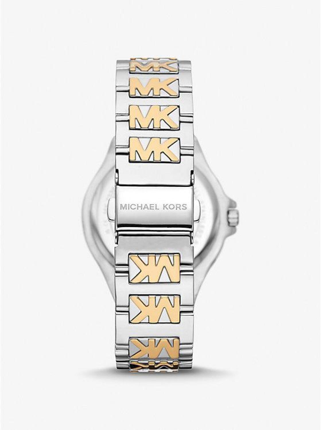 Lennox Pavé Two-Tone Logo Watch