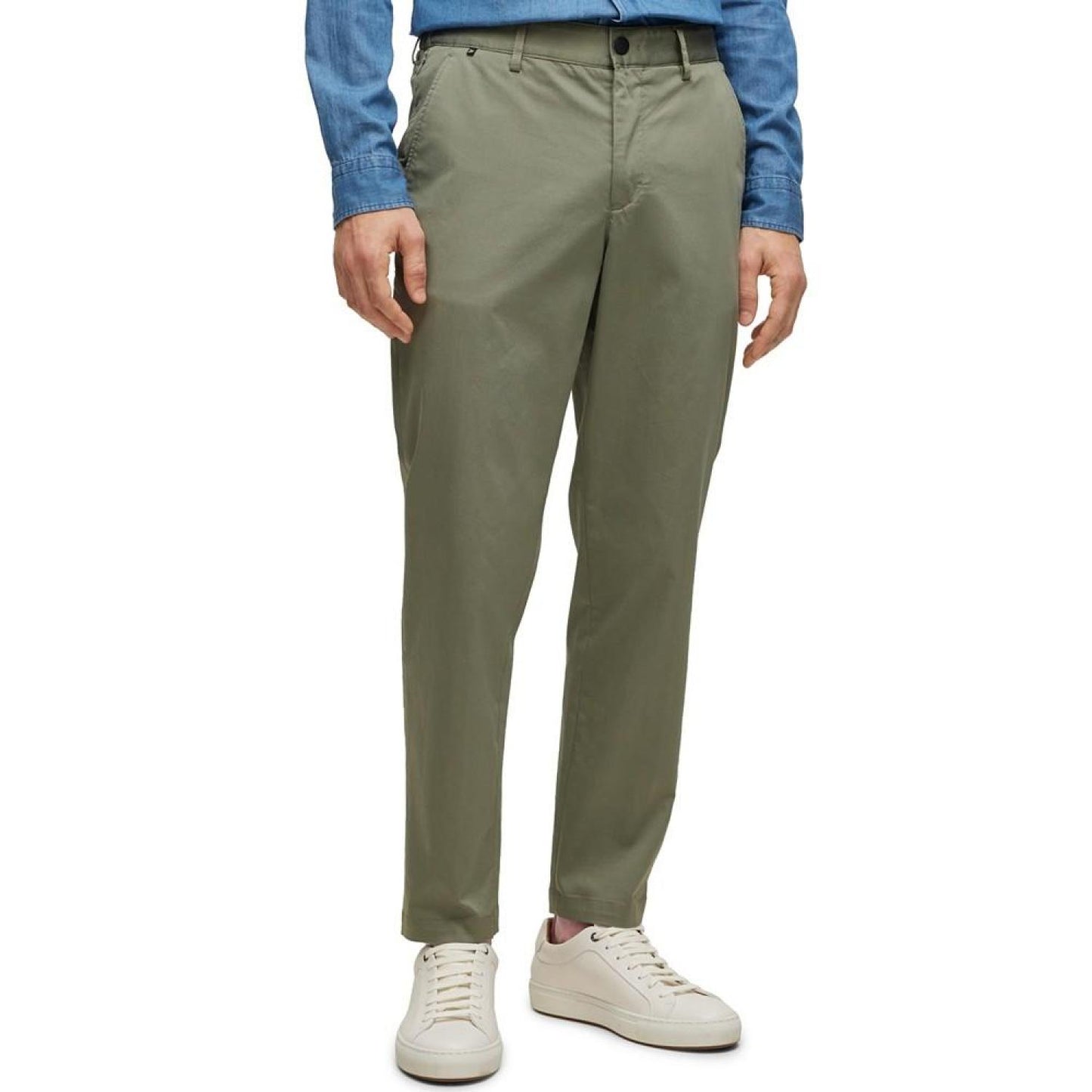 Men's Relaxed-Fit Crease-Resistant Cotton Blend Trousers