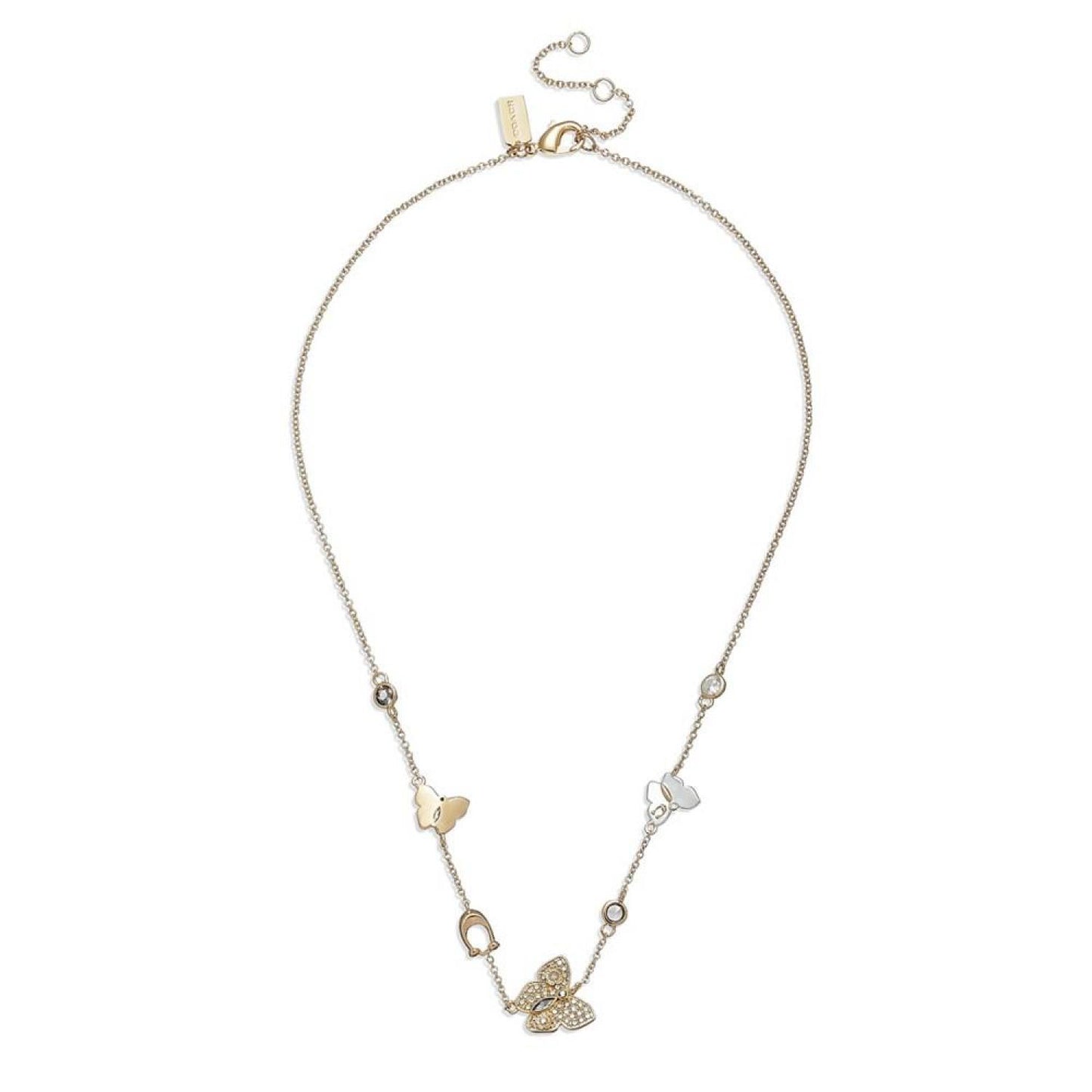 Women's Butterfly Station Necklace