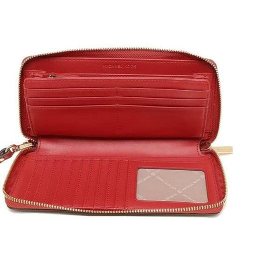 Michael Kors Women's Jet Set Travel Large MK Signature Continental Wallet