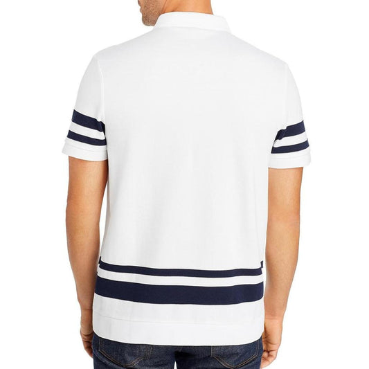 Mens Cotton Striped Polo Shirt