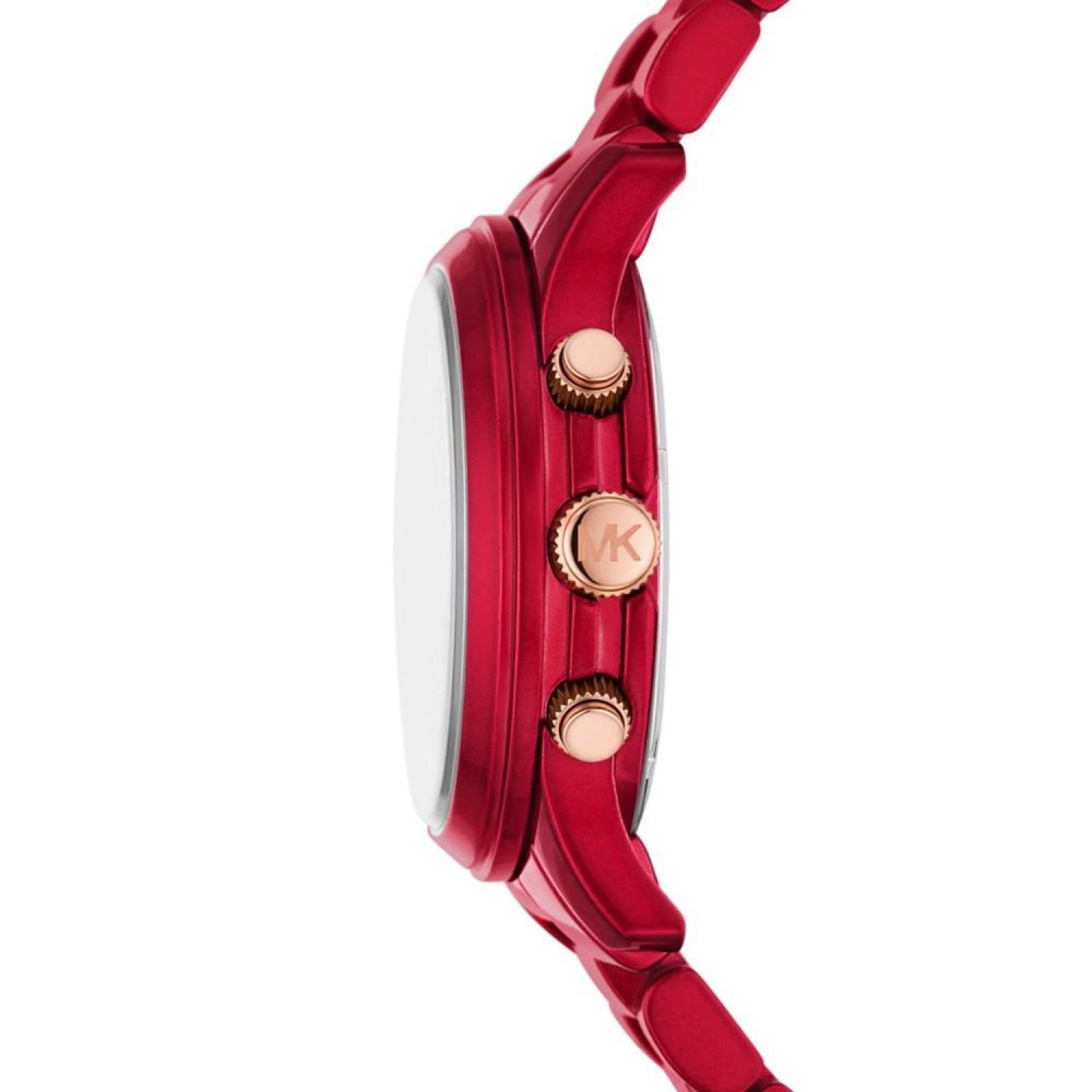 Women's Runway Chronograph Red Coated Stainless Steel Bracelet Watch 38mm