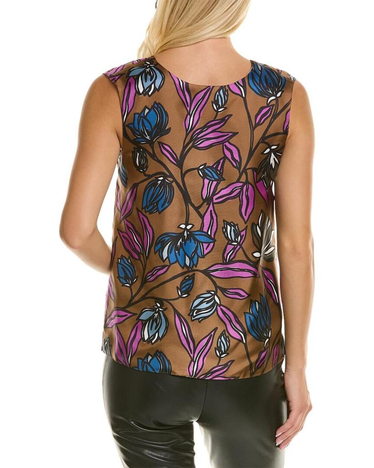 S Max Mara Timetop Silk Top