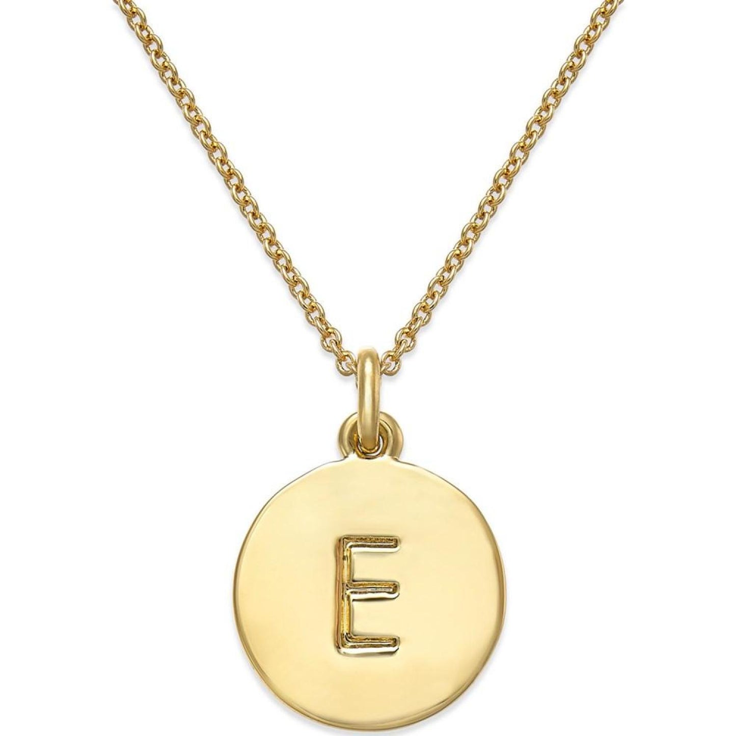 12k Gold-Plated Initials Pendant Necklace, 17" + 3" Extender