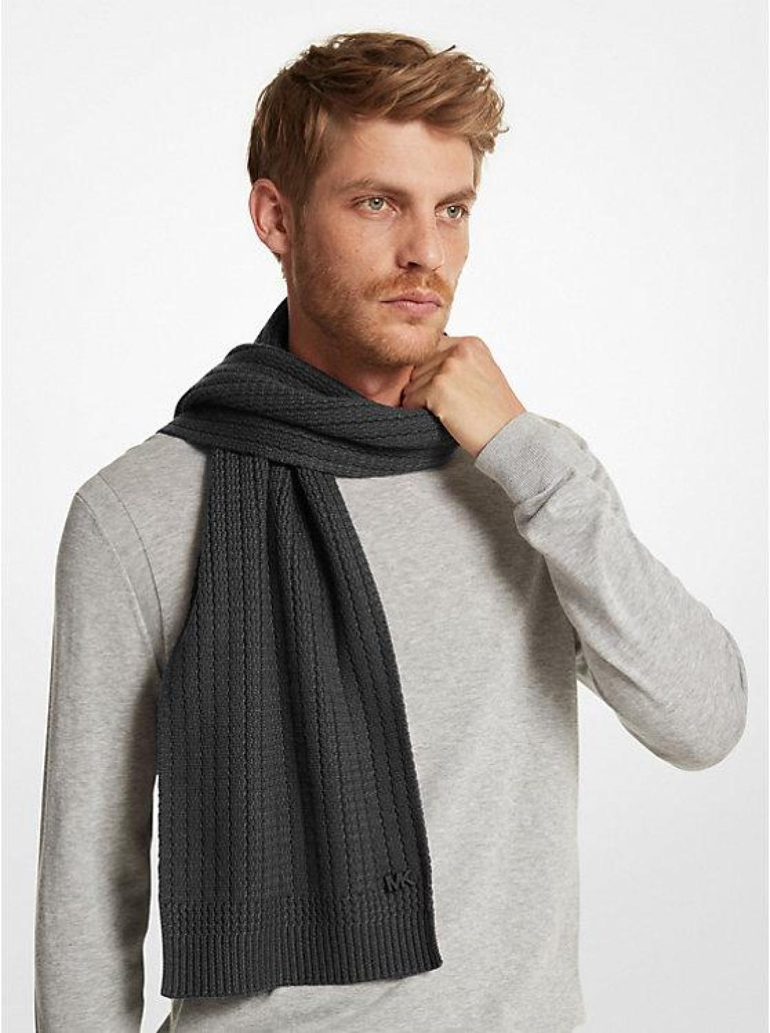 Textured Knit Scarf