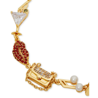 Gold-Tone Hit the Town Charm Bracelet