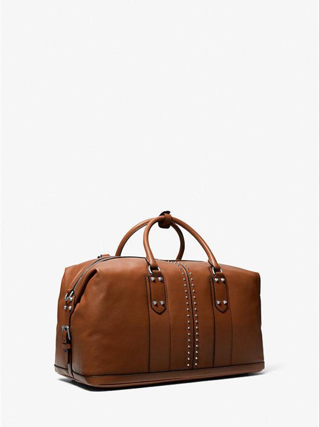 Astor Studded Leather Duffel Bag