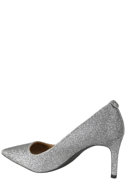 Michael Michael Kors Logo Plaque Metallic Pumps