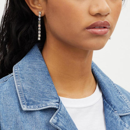 Coach Outlet Signature Link Tennis Linear Earrings