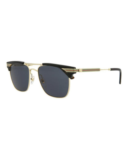 Square-Frame Metal Sunglasses