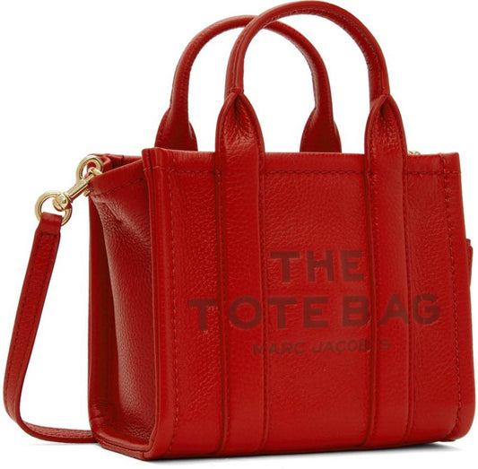 Red 'The Leather Mini' Tote