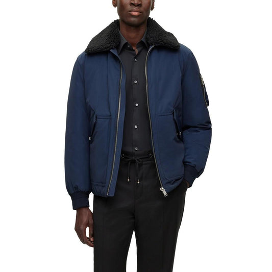 Men's Faux-Fur Collar Water-Repellent Jacket