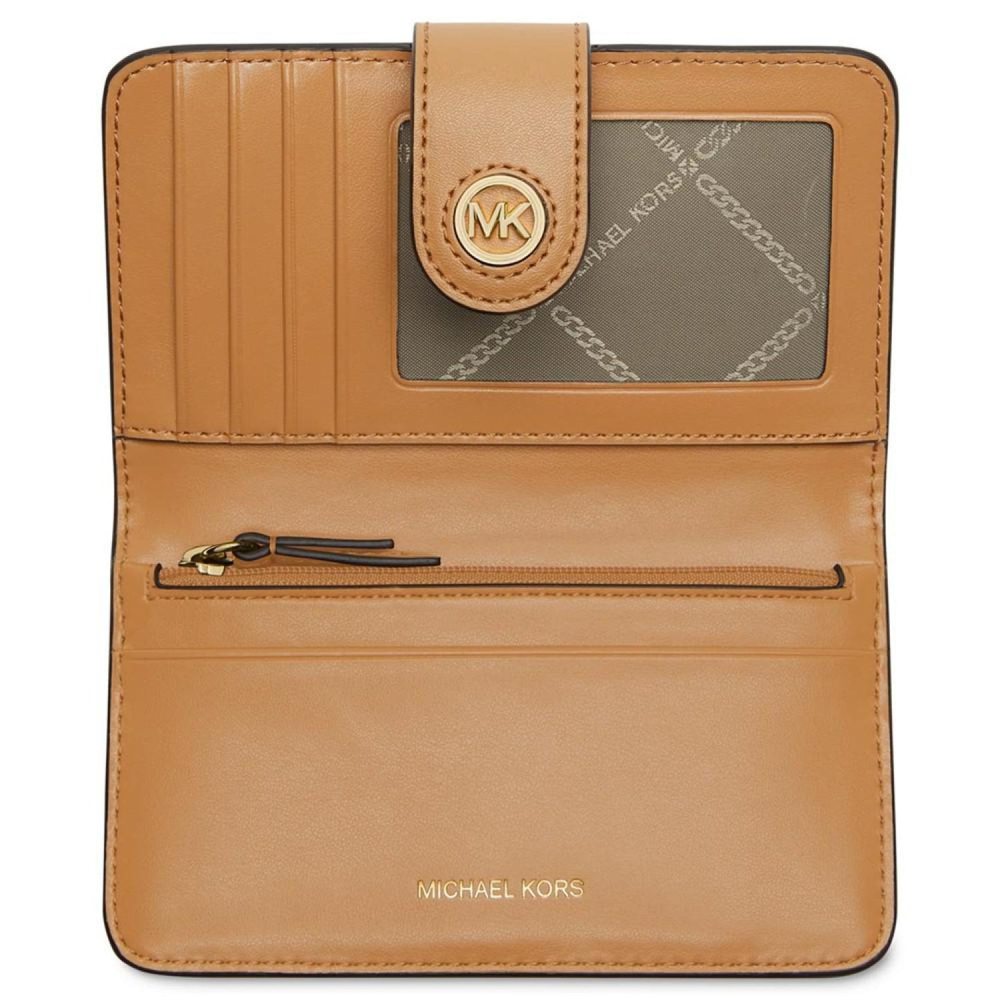 Charm Medium Tab Pocket Leather Bifold Wallet