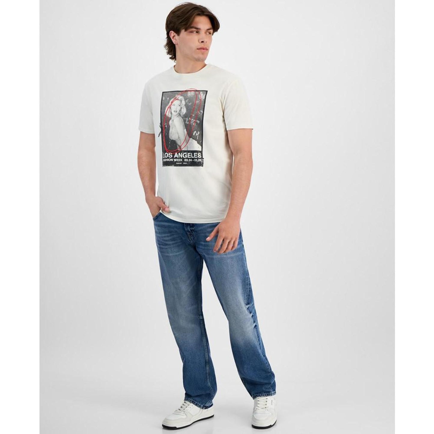 Men's LA Fashion Week Guess Girl Graphic T-Shirt