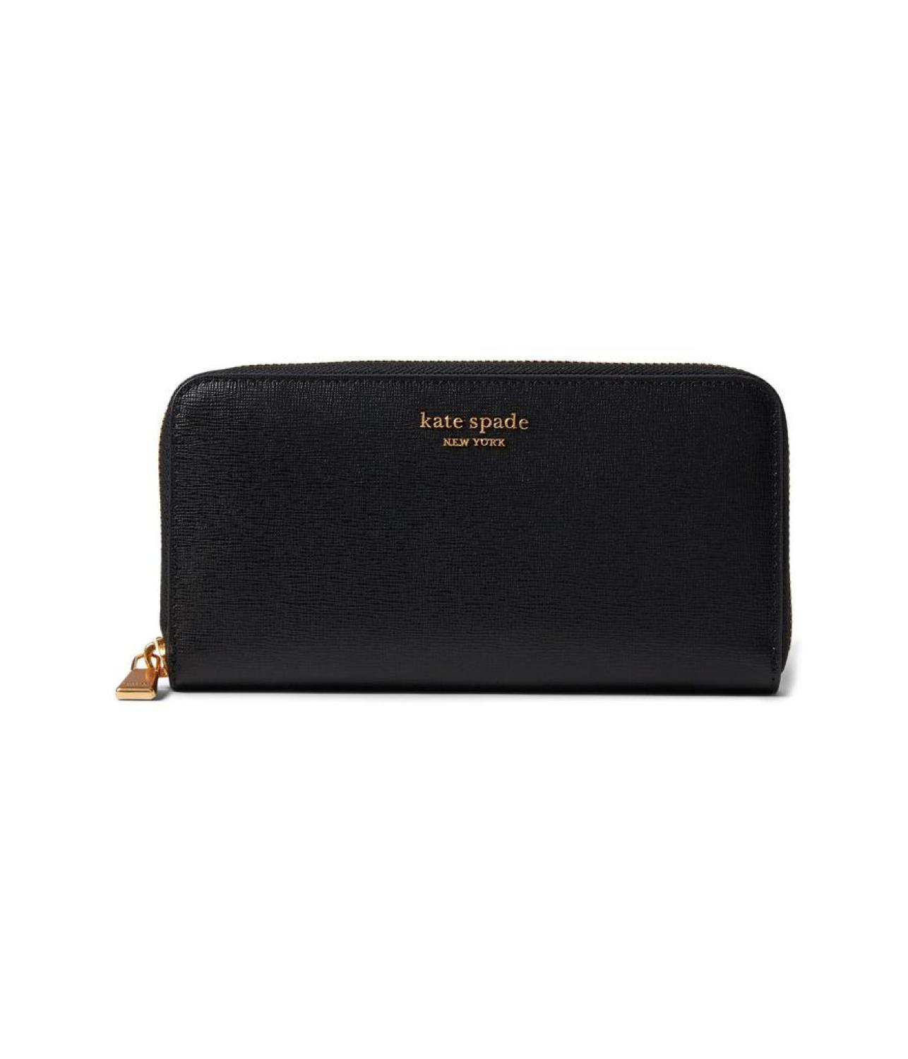 Morgan Saffiano Leather Zip Around Continental Wallet