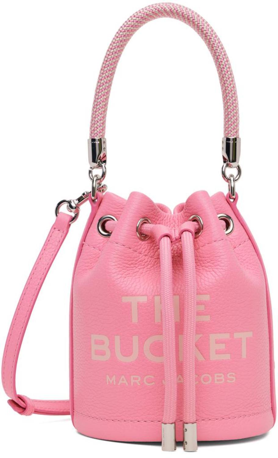 Pink 'The Leather Mini Bucket' Bag