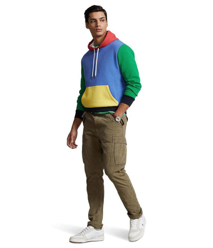 Color-Blocked Double-Knit Hoodie