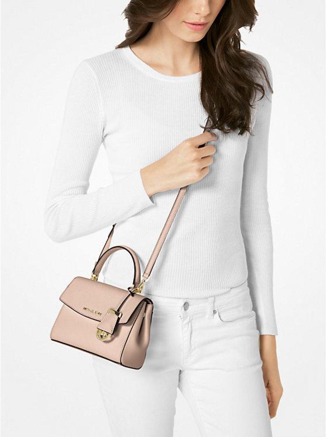 Ava Extra-Small Saffiano Leather Crossbody