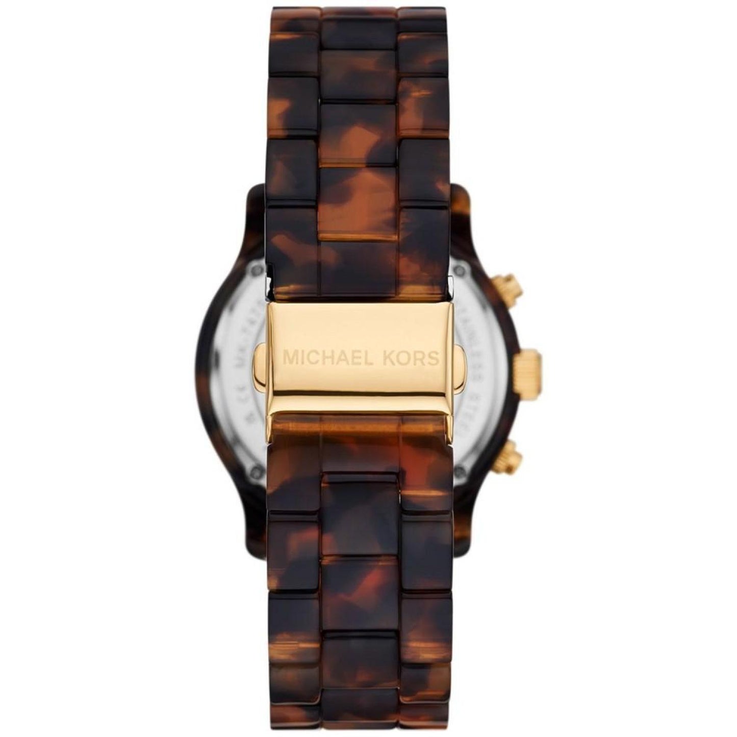 Women's Runway Chronograph Tortoise Acetate Watch 38mm