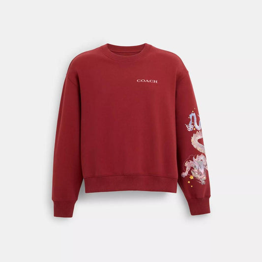 Coach Outlet New Year Crewneck With Dragon