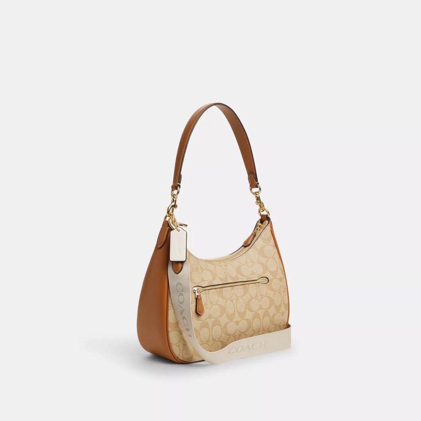 Coach Outlet Teri Hobo In Signature Canvas With Stripe