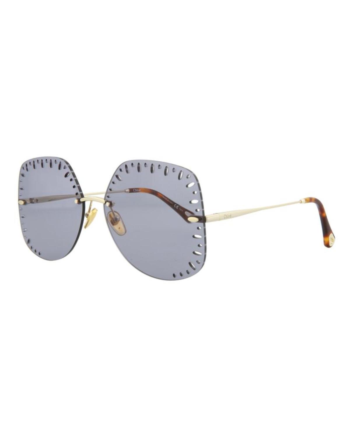 YSE Square-Frame Metal Sunglasses