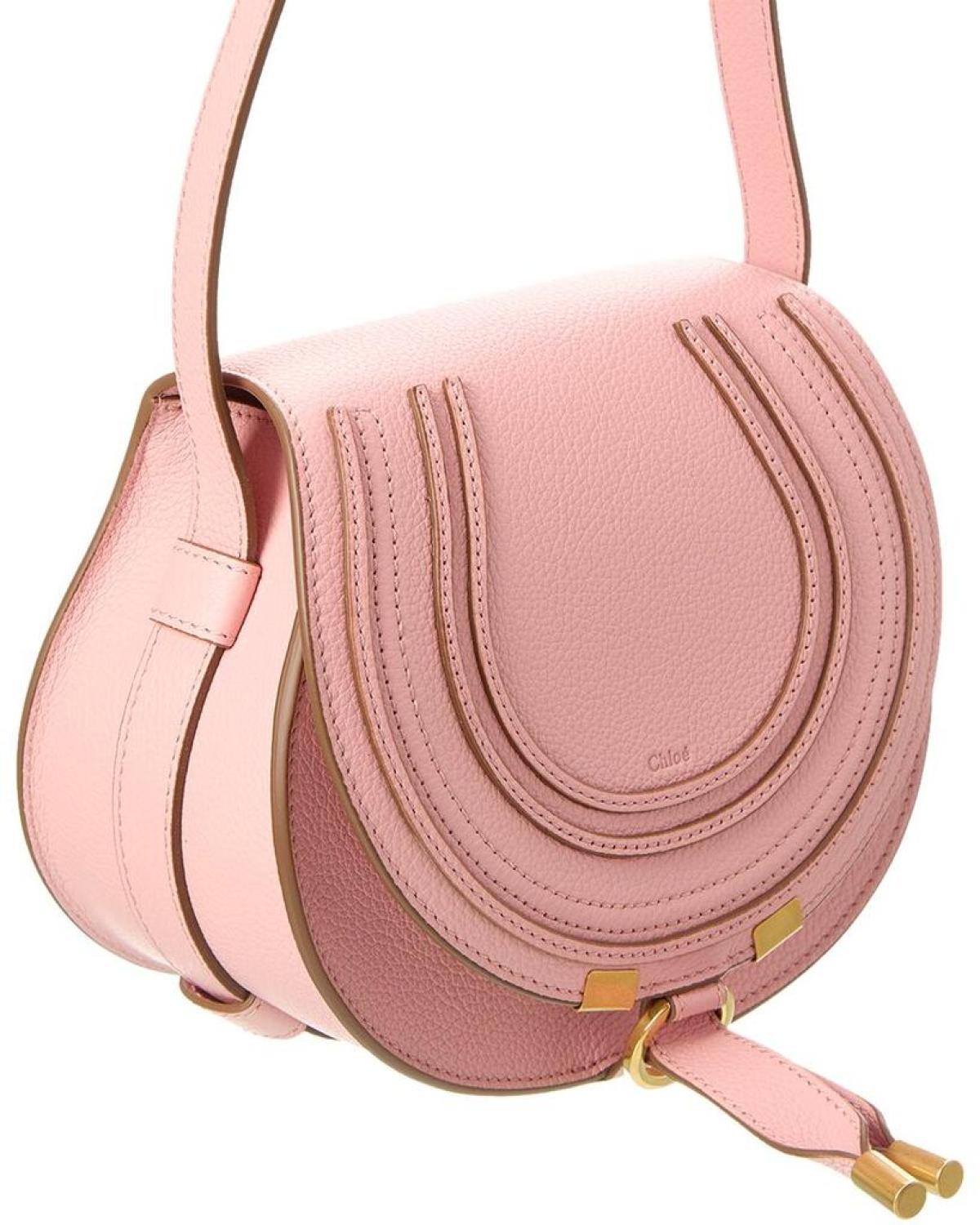 Chloé Marcie Small Leather Saddle Bag