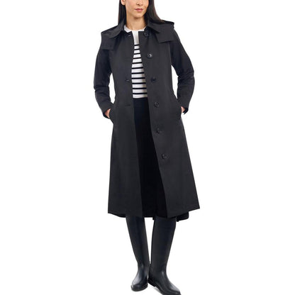 Women's Hooded Belted Raincoat