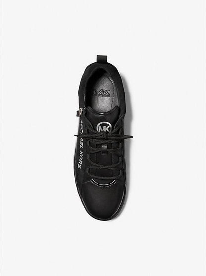 Keating Leather Zip and Lace-Up Sneakers