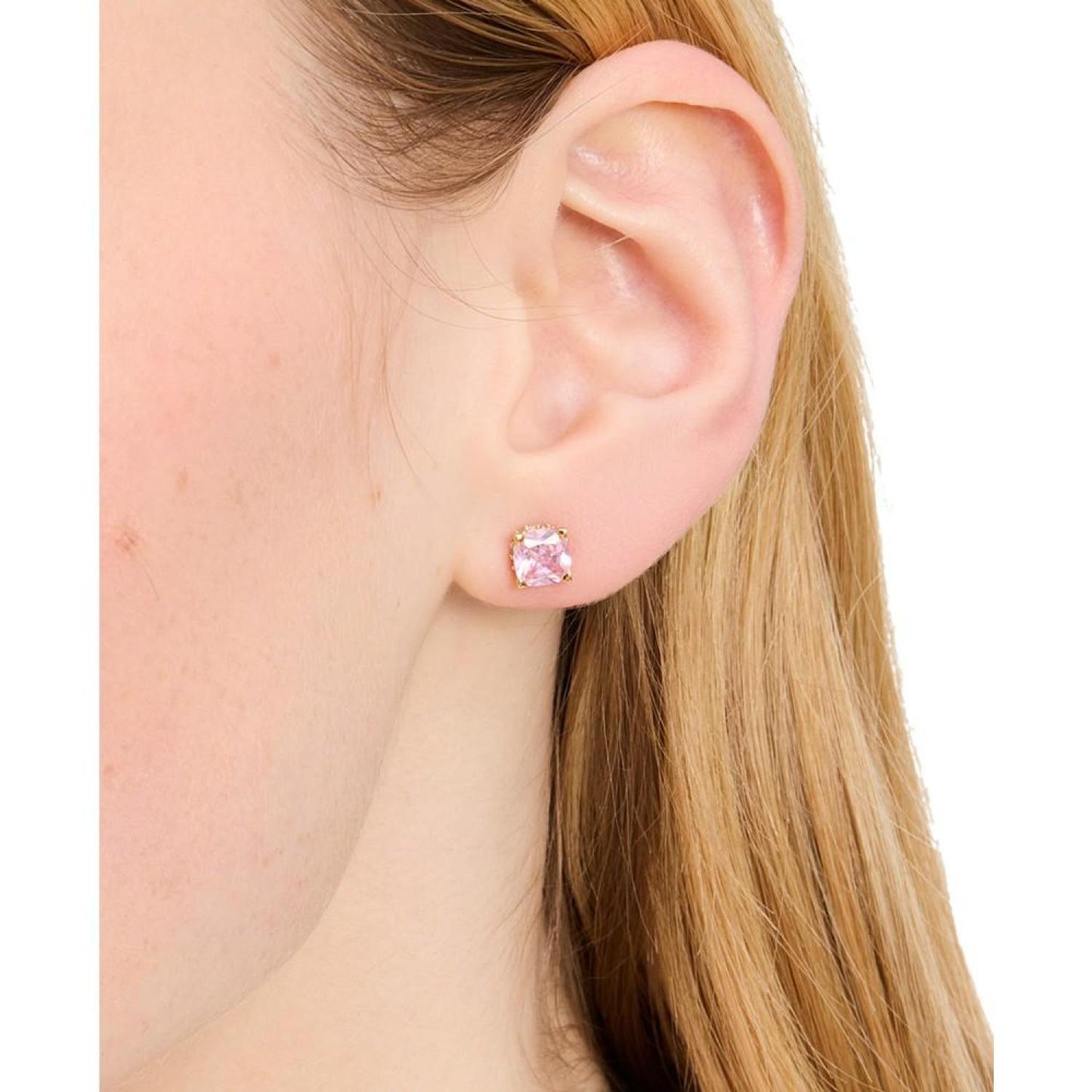 Little Luxuries Pavé & Crystal Square Stud Earrings