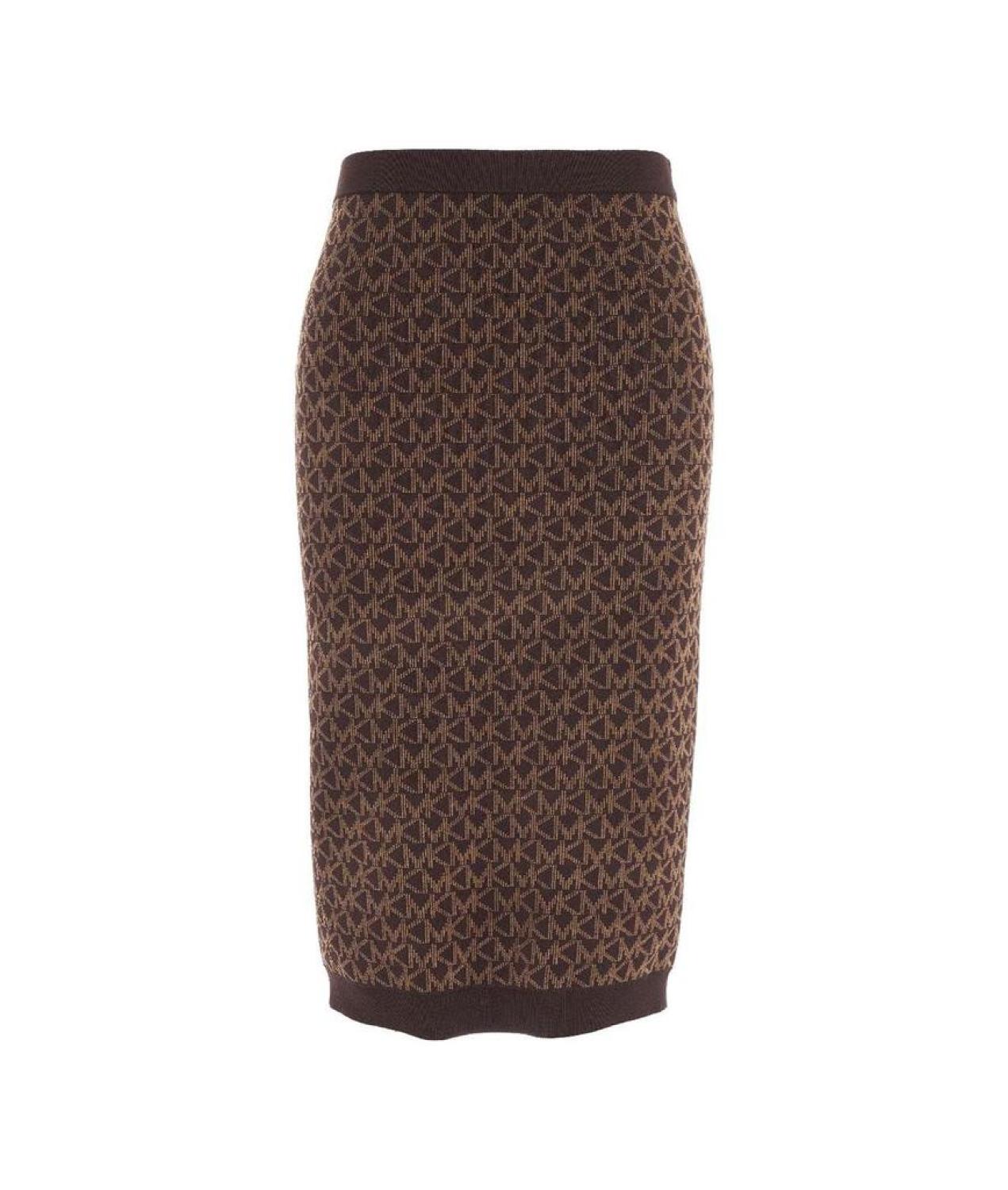 Michael Michael Kors Monogram Printed Pencil Skirt