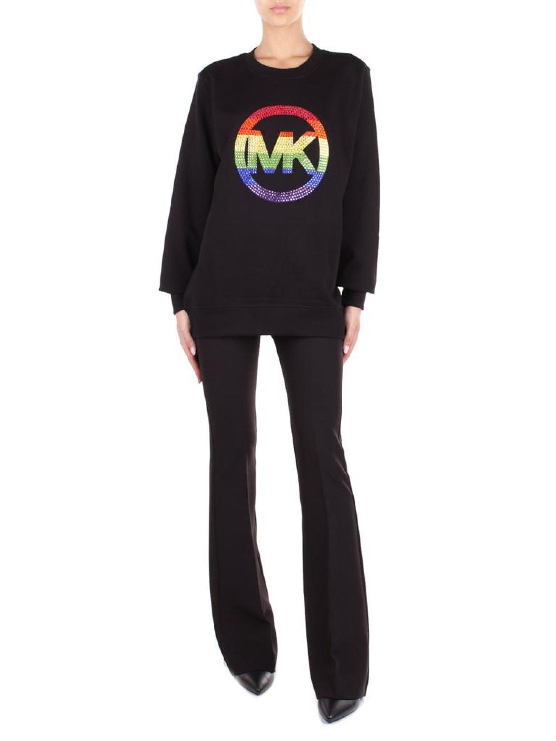 Michael Michael Kors Logo Embellished Crewneck Sweatshirt