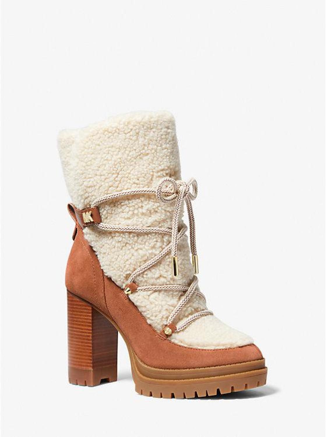 Culver Sherpa and Nubuck Lace-Up Boot